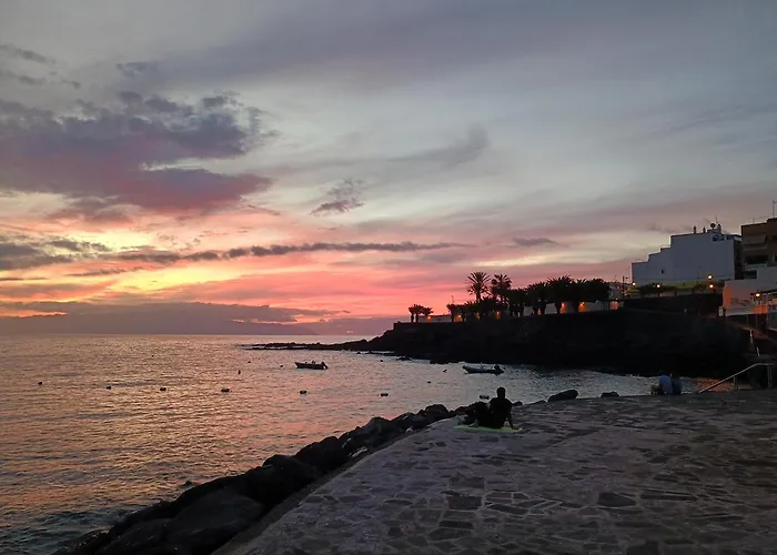Alcavista - Garage, Ac, 350m To Ocean, Tv Channels, Sunsets And La Gomera View From Balcony Apartment